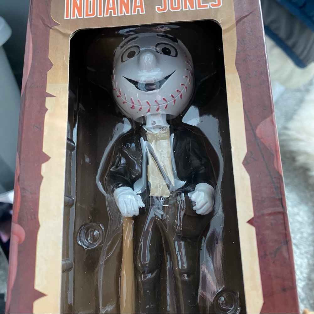 New in box. Mr. Met as Indiana Jones Bobblehead
